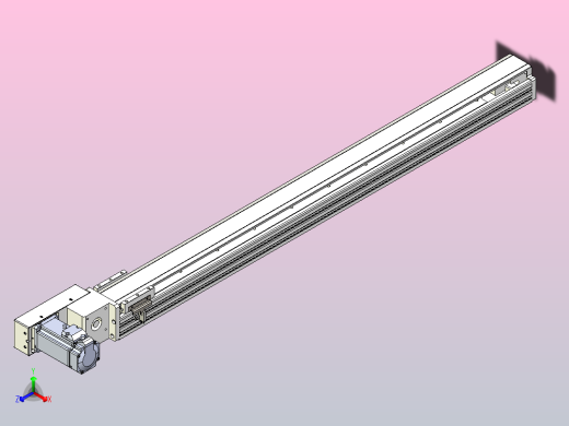皮带直线轴半封闭可选导轨TPA-HNB-85S-90-L950-ML-C-P20-N3正等轴测缩略图