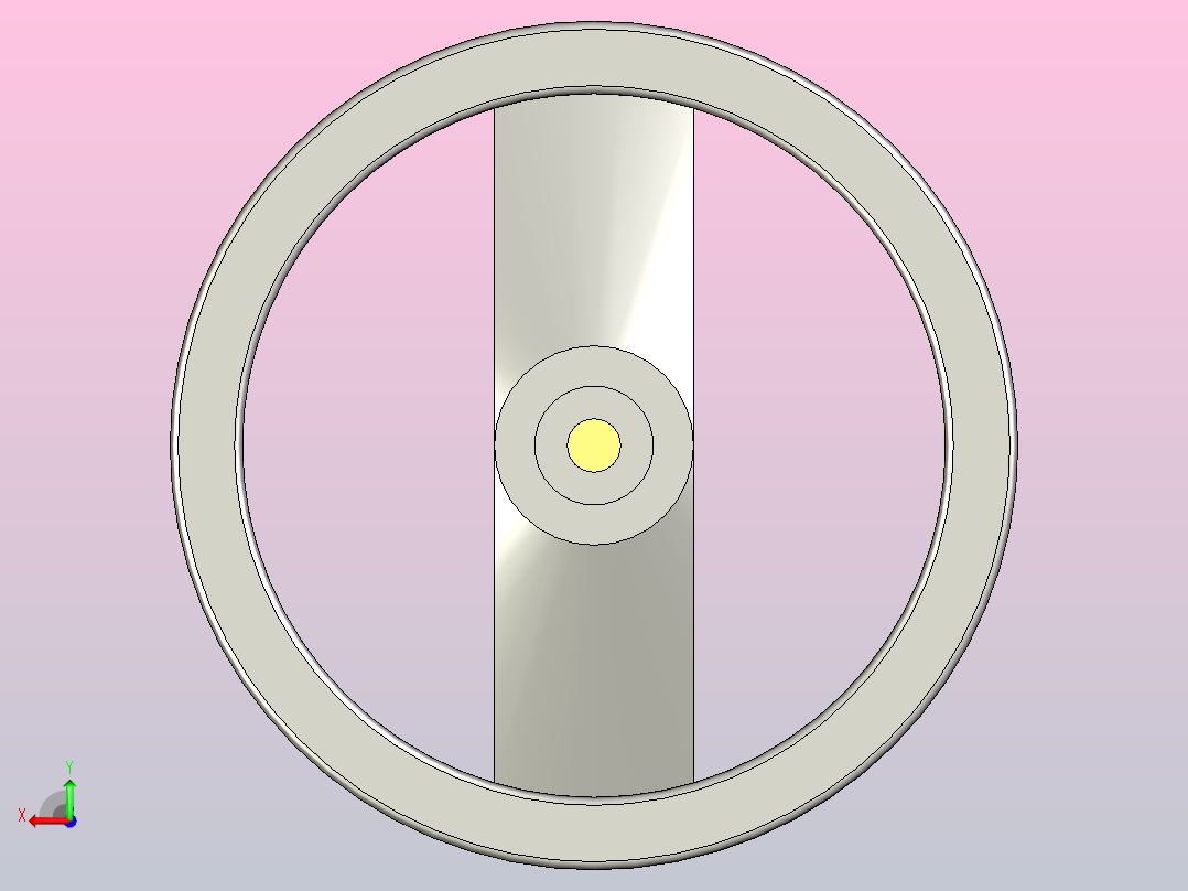 圆形折叠手柄d200 mm，用于驱动机械装置后视图