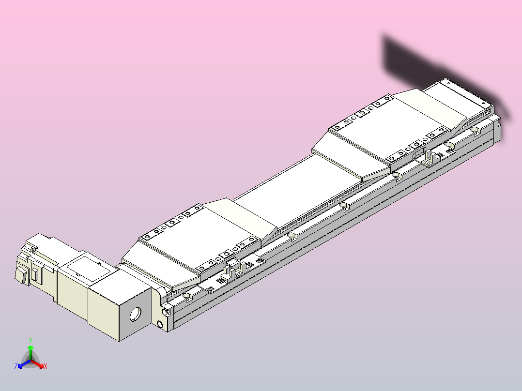皮带直线轴双滑块型TPA-GCBS-120-P70-L75-DR-M20-N3主视图