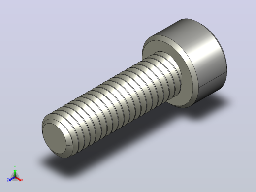 M6 x 1mm螺纹20mm长内六角螺钉.STEP