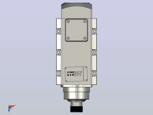 JTH1090B-S18P6.0-ER32-(带边47安装孔)木工钻铣电主轴俯视缩略图