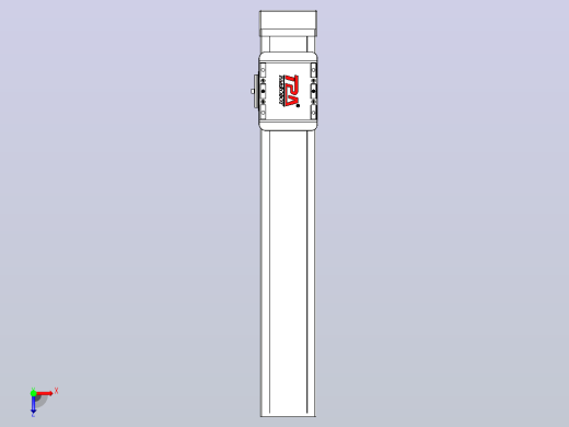滚珠丝杠直线轴带导轨全封闭TPA-HCR-85D-1610C-L400-MP-Y-P20-N3俯视缩略图