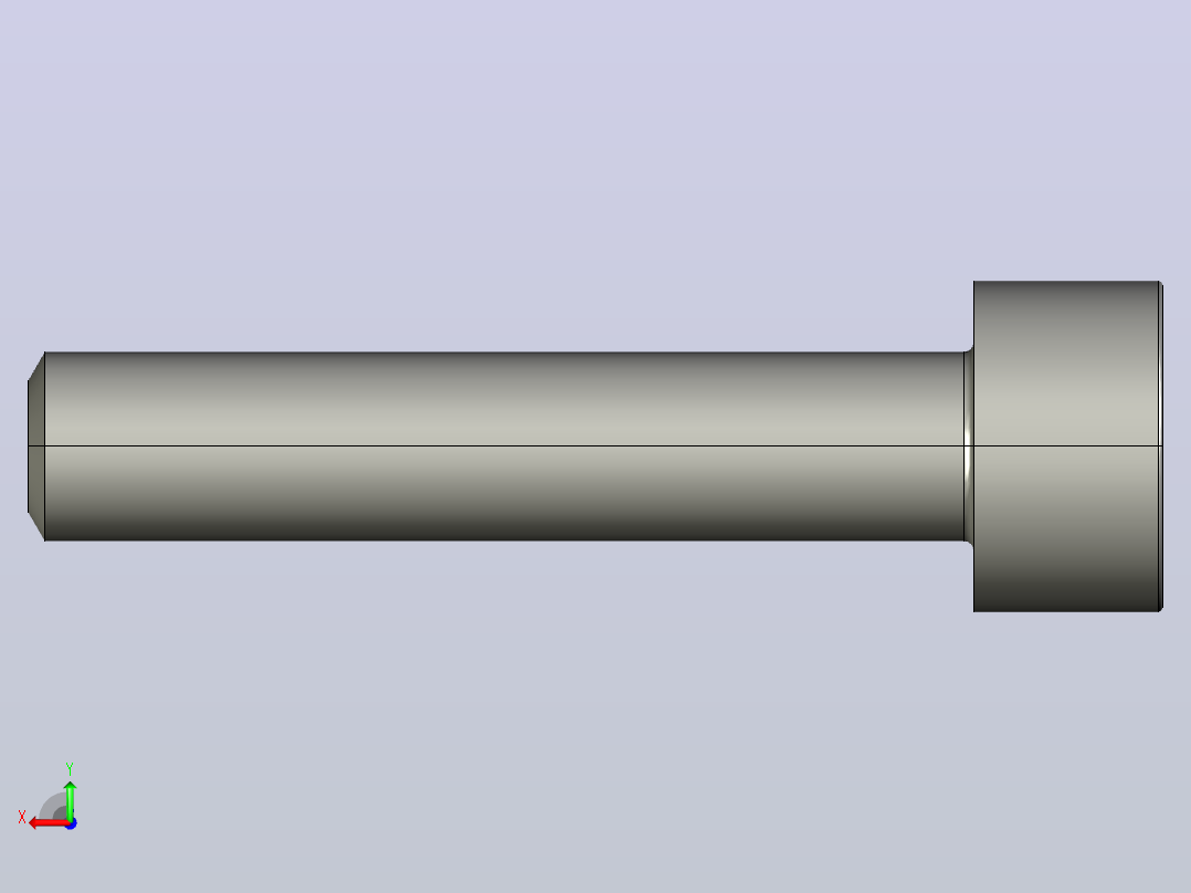 螺钉M4x20后视图