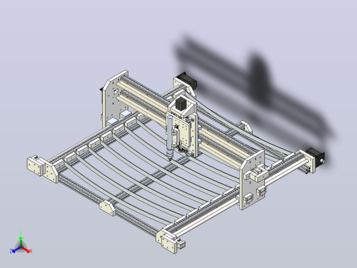 等离子切割机结构3D图纸模型正等轴测缩略图