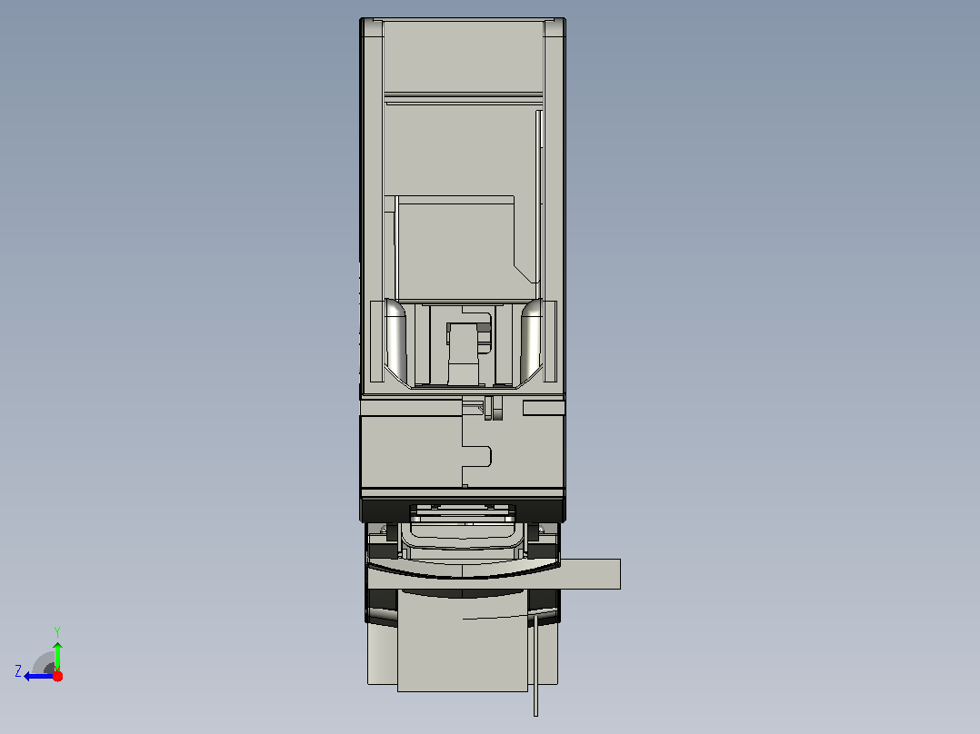 NHRT40-100、160_3L 3P条形熔断器式隔离开关三维模型201908右视图