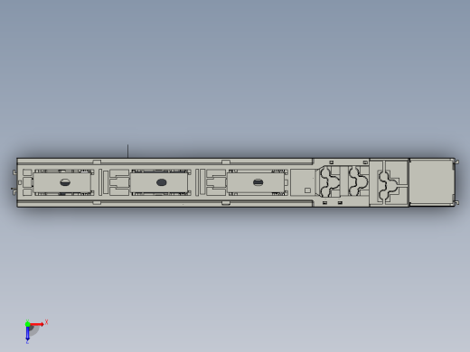 NHRT40-100、160_3L 3P条形熔断器式隔离开关三维模型201908俯视缩略图