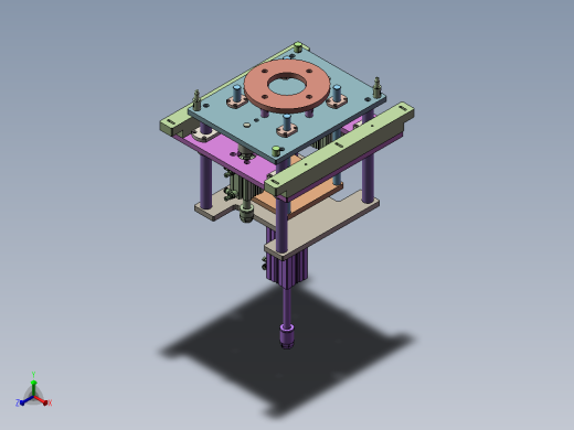 倍速链顶升机构正等轴测缩略图