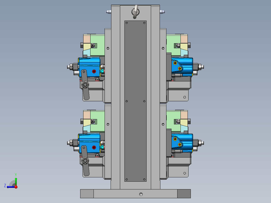 阀体夹具右视图