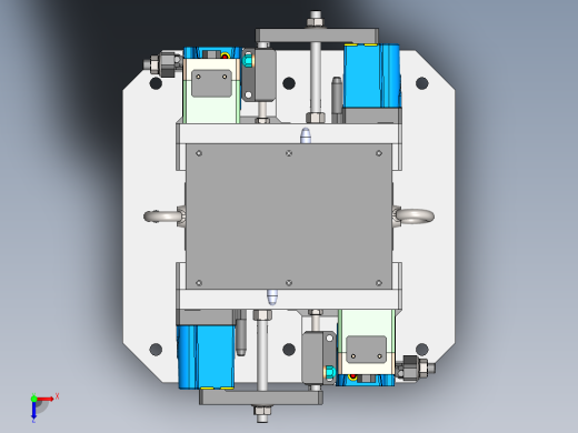 阀体夹具俯视缩略图