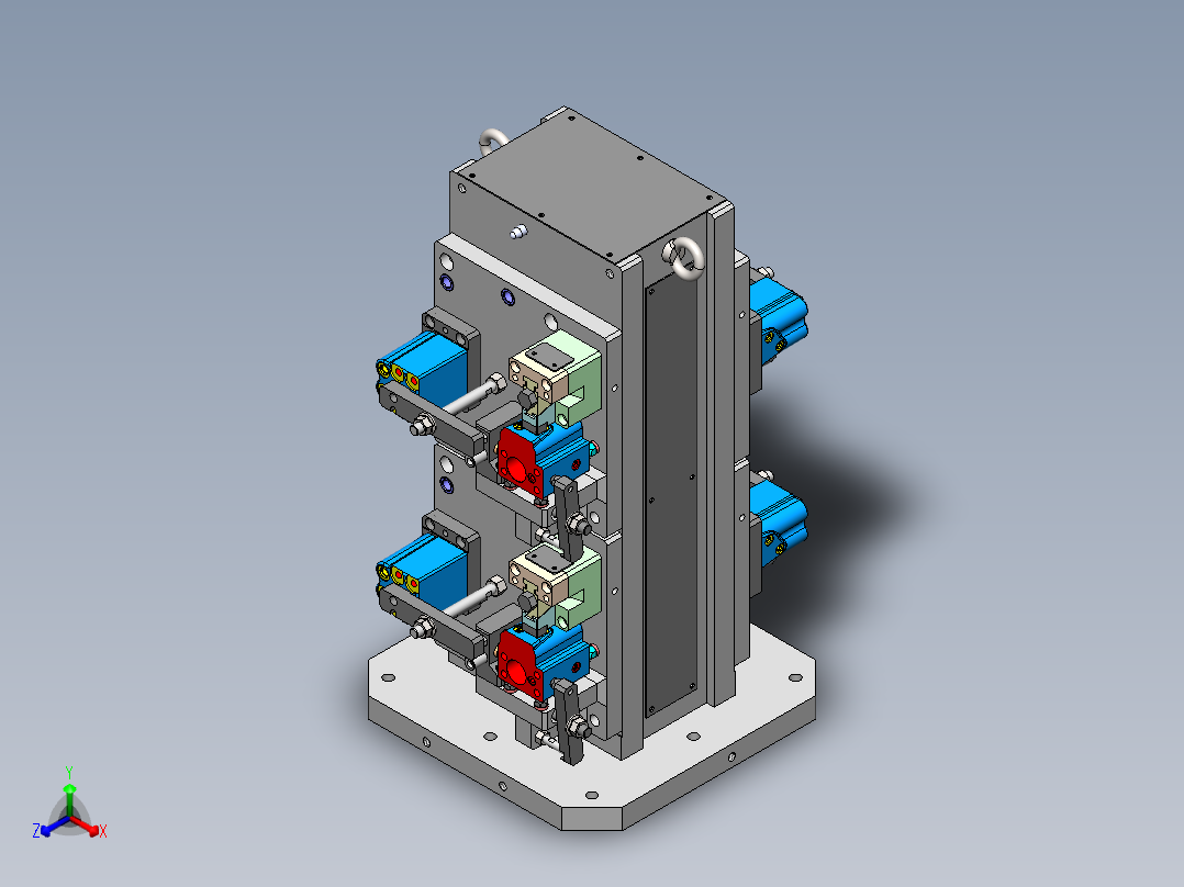 阀体夹具正等轴测图