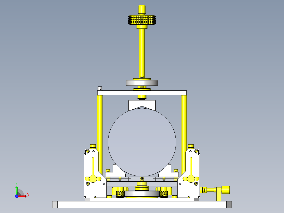 2轴调节机构（带工件座）前视图