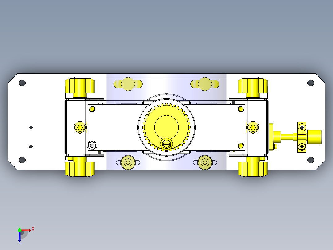2轴调节机构（带工件座）俯视图