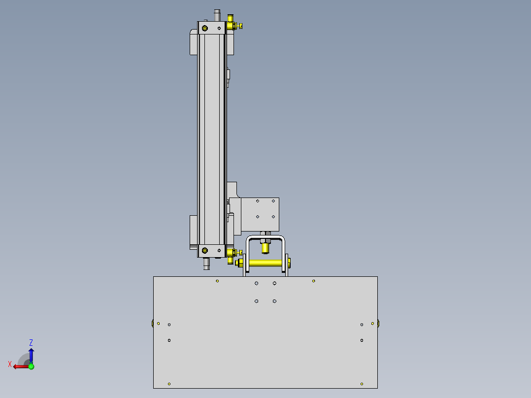 自动卷帘机构后视图