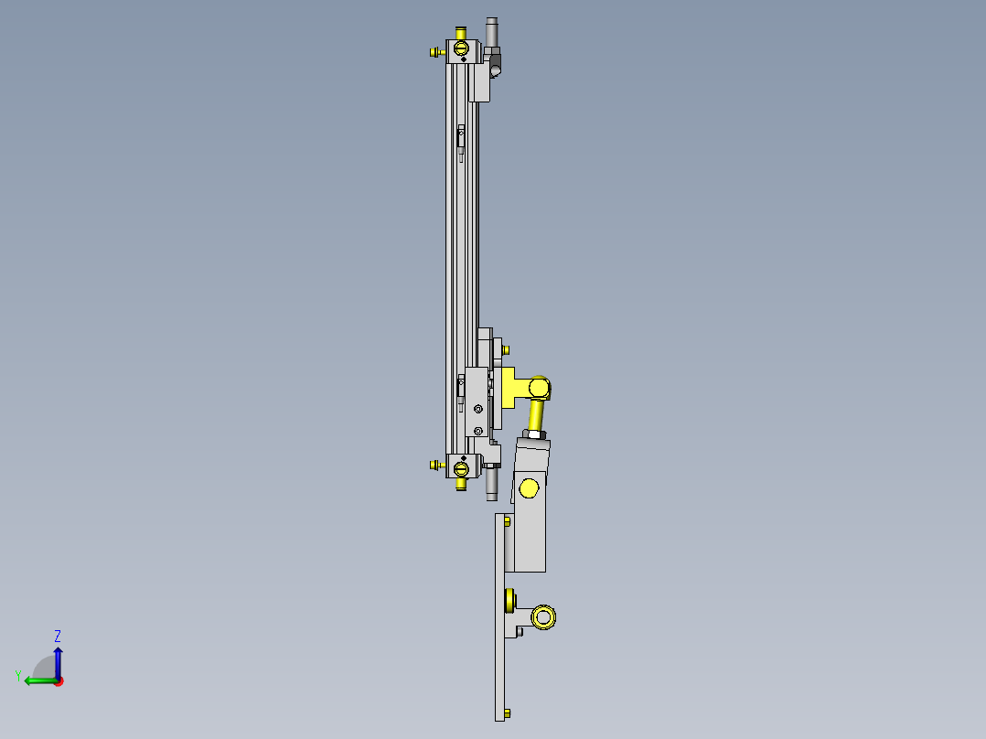 自动卷帘机构左视图