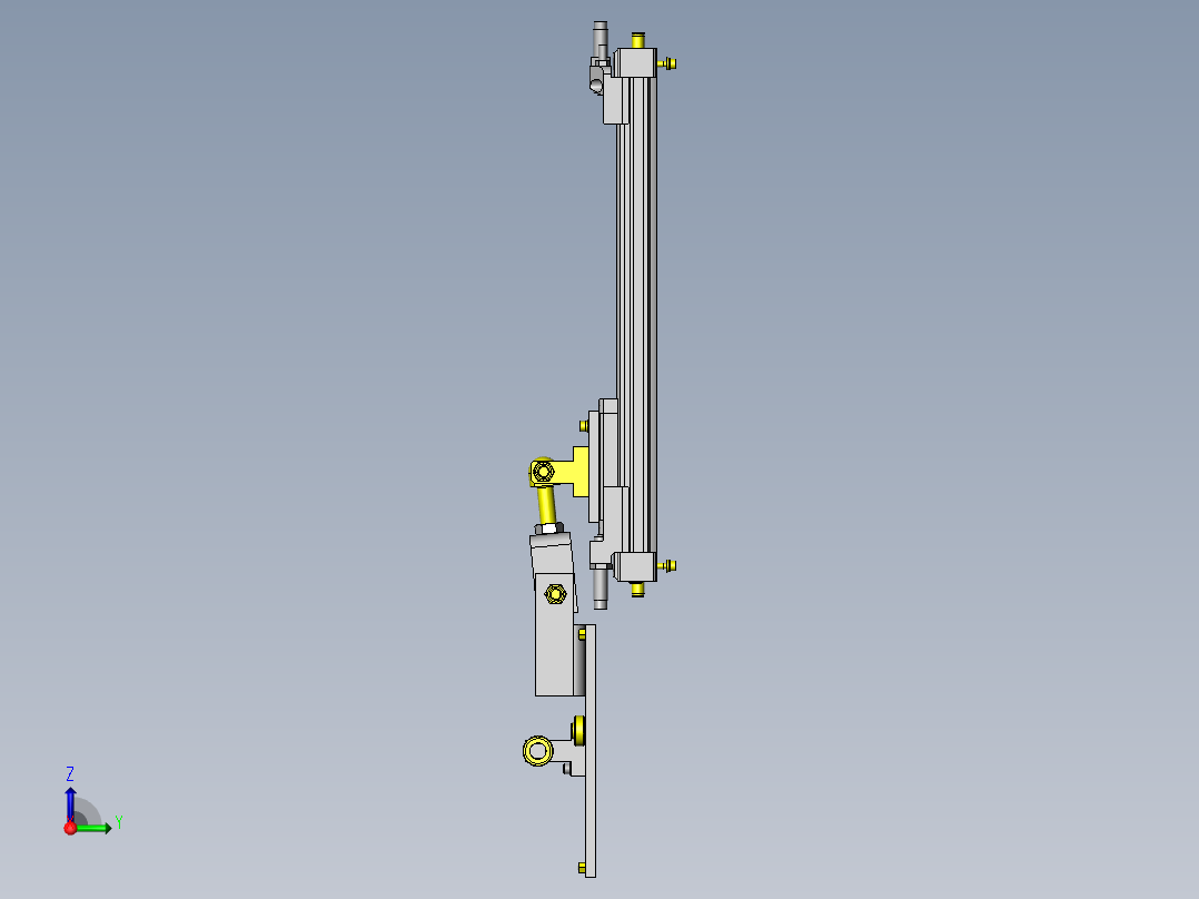 自动卷帘机构右视图