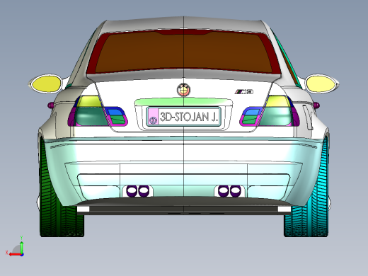 BMW-e46-m3汽车三维后视缩略图