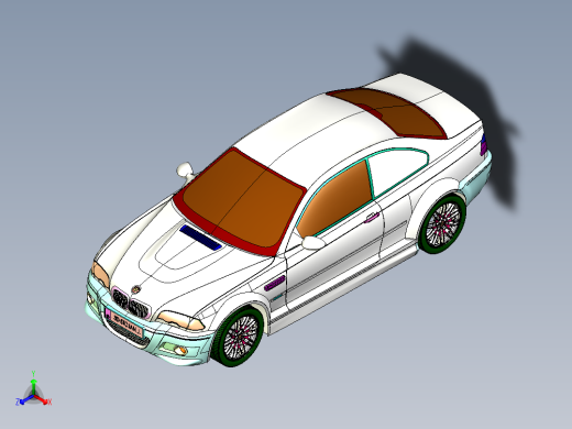 BMW-e46-m3汽车三维正等轴测缩略图