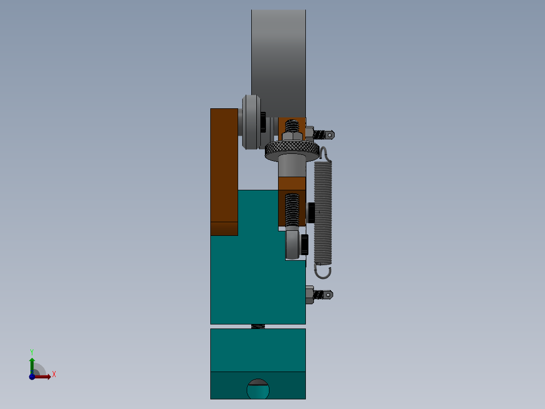 研磨机3D模型前视图