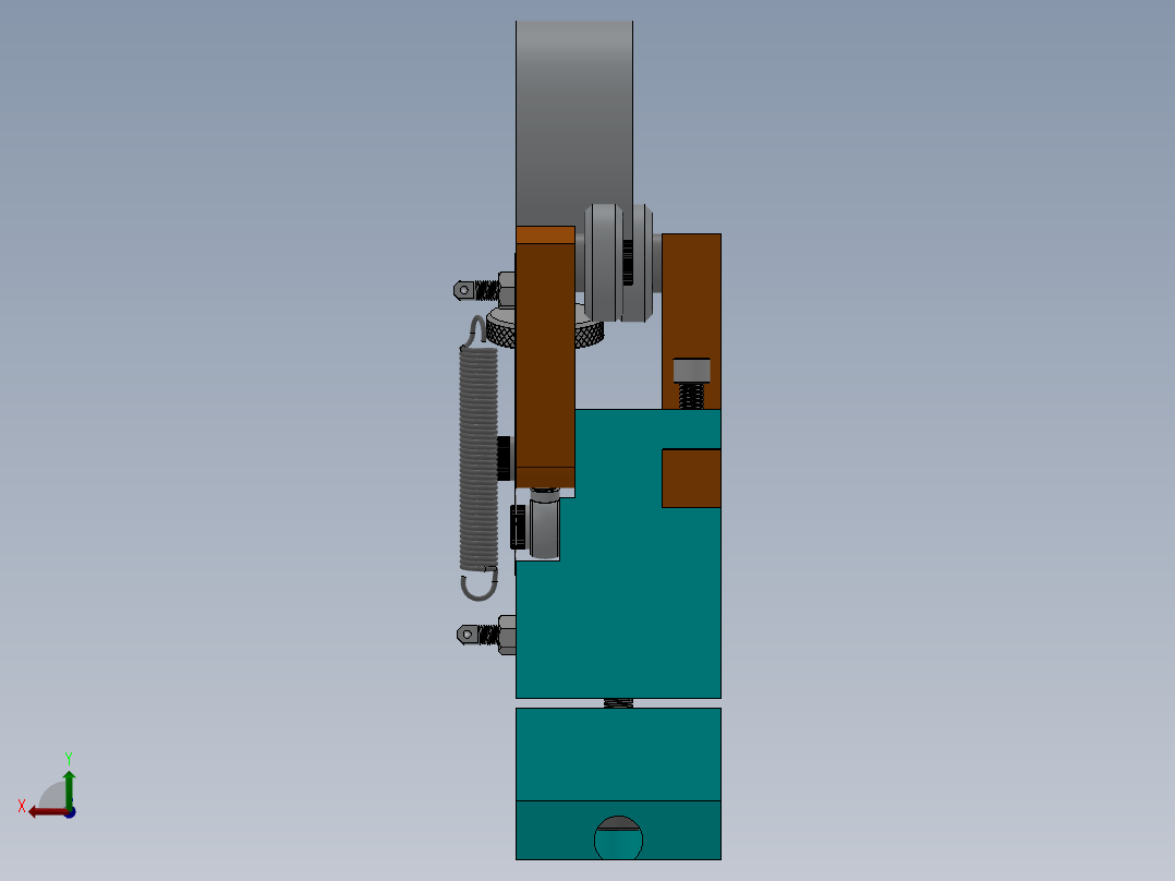 研磨机3D模型后视图