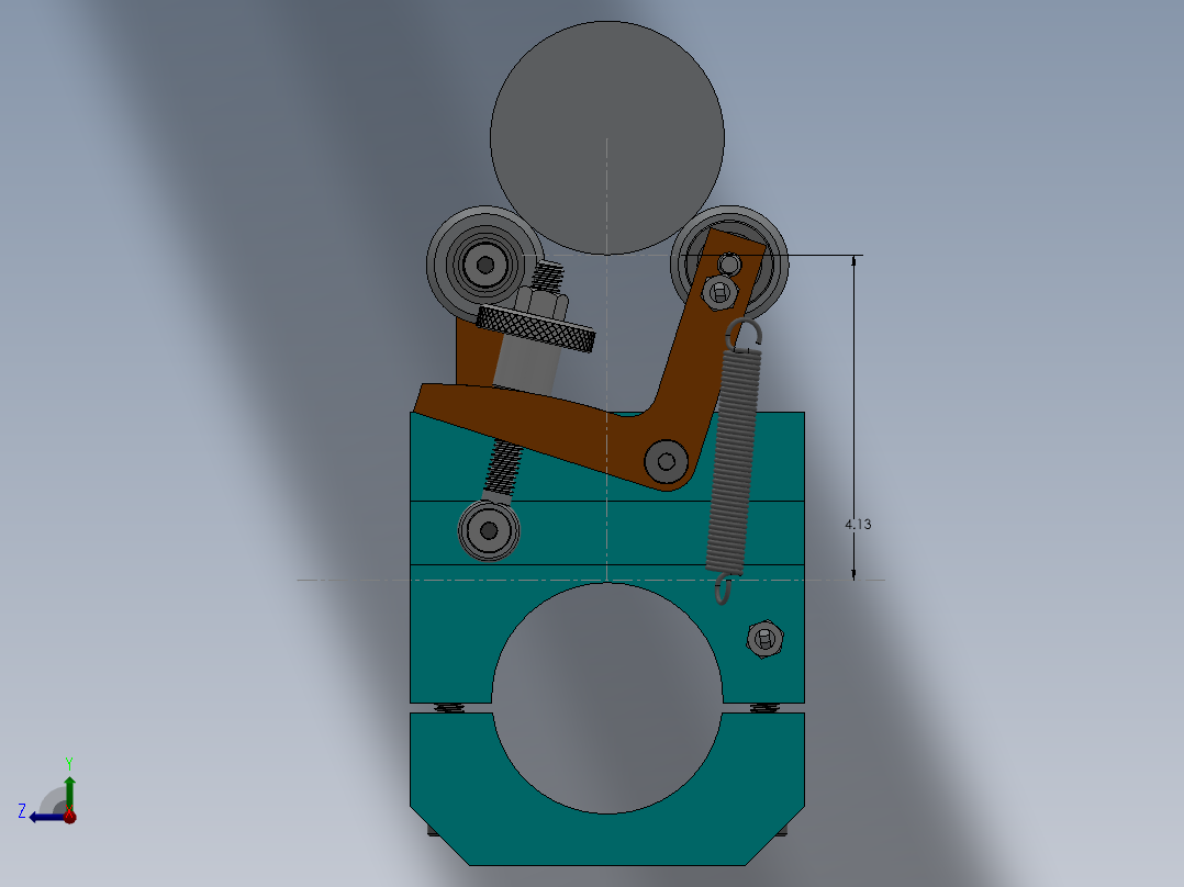 研磨机3D模型右视图
