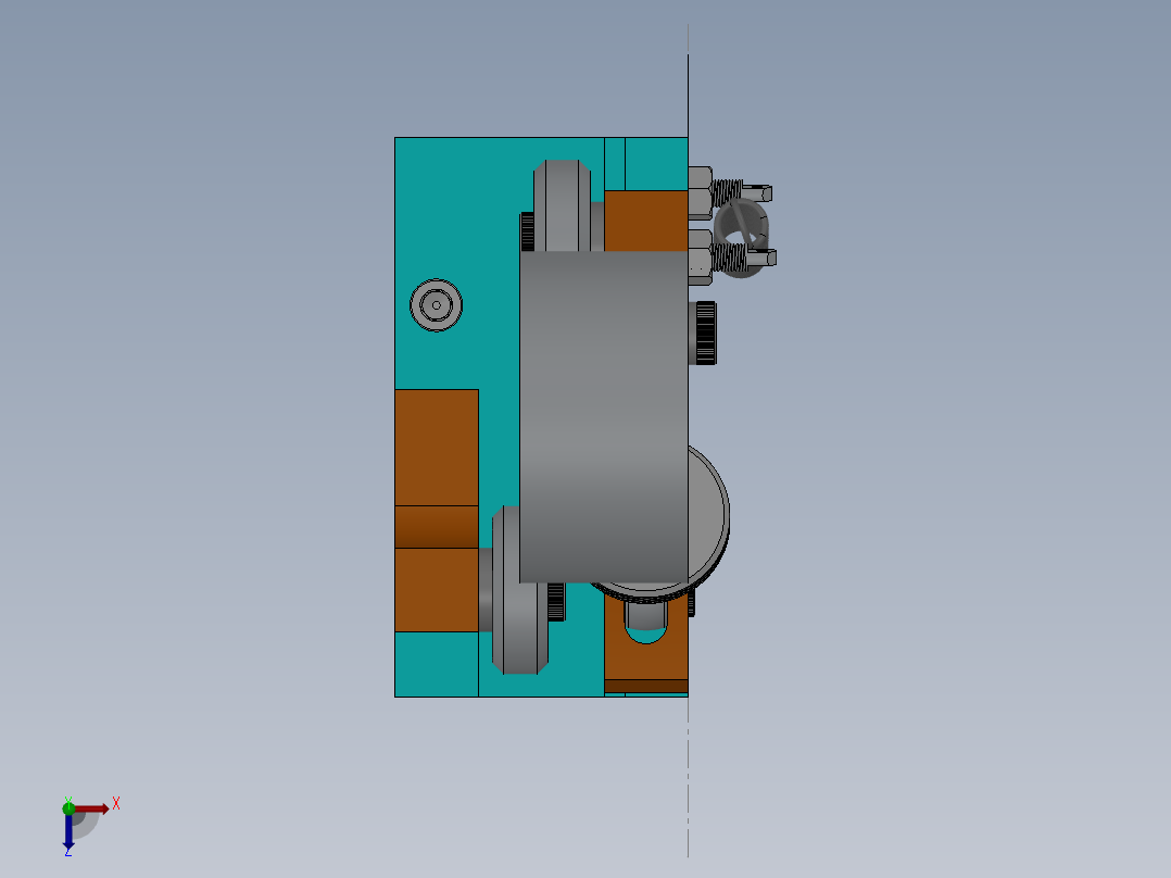 研磨机3D模型俯视图