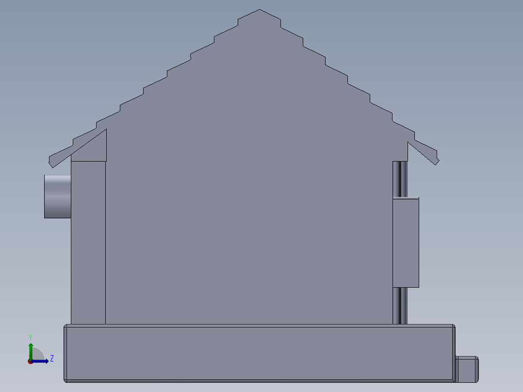 房子设计效果图左视图