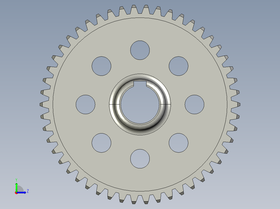 solidworks 齿轮左视图