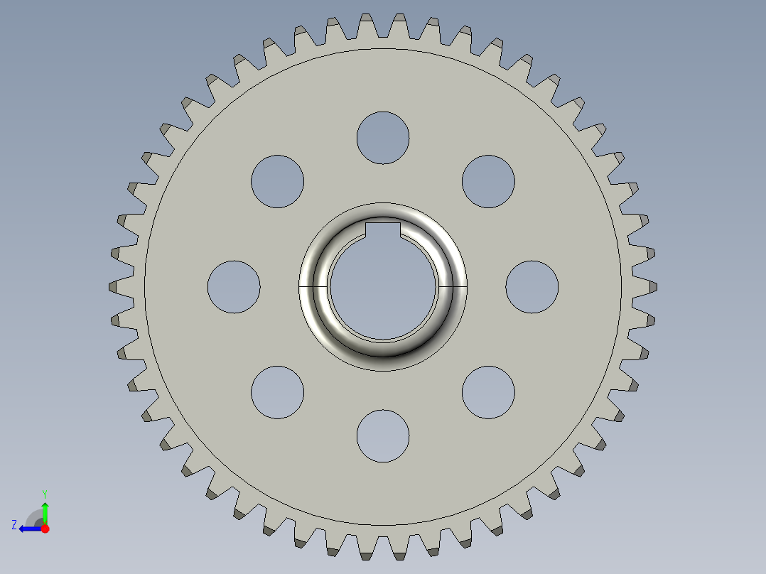 solidworks 齿轮右视图