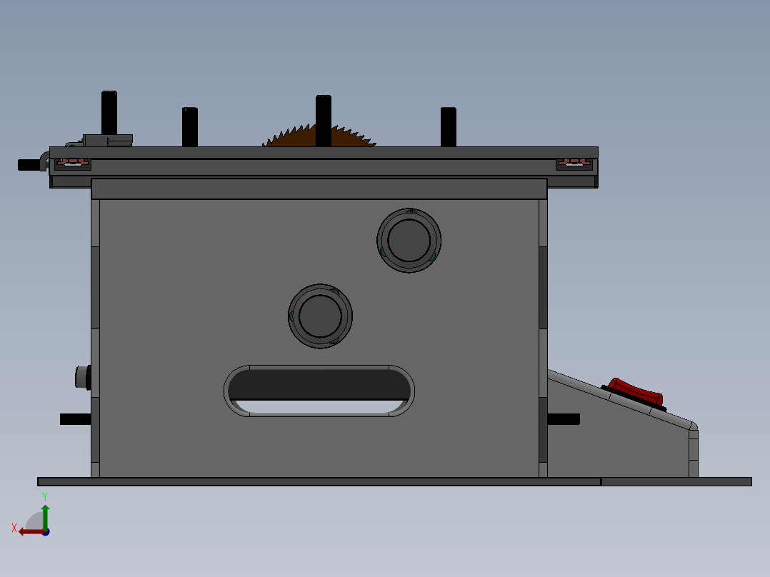 155自动切割成型锯床(1)后视图