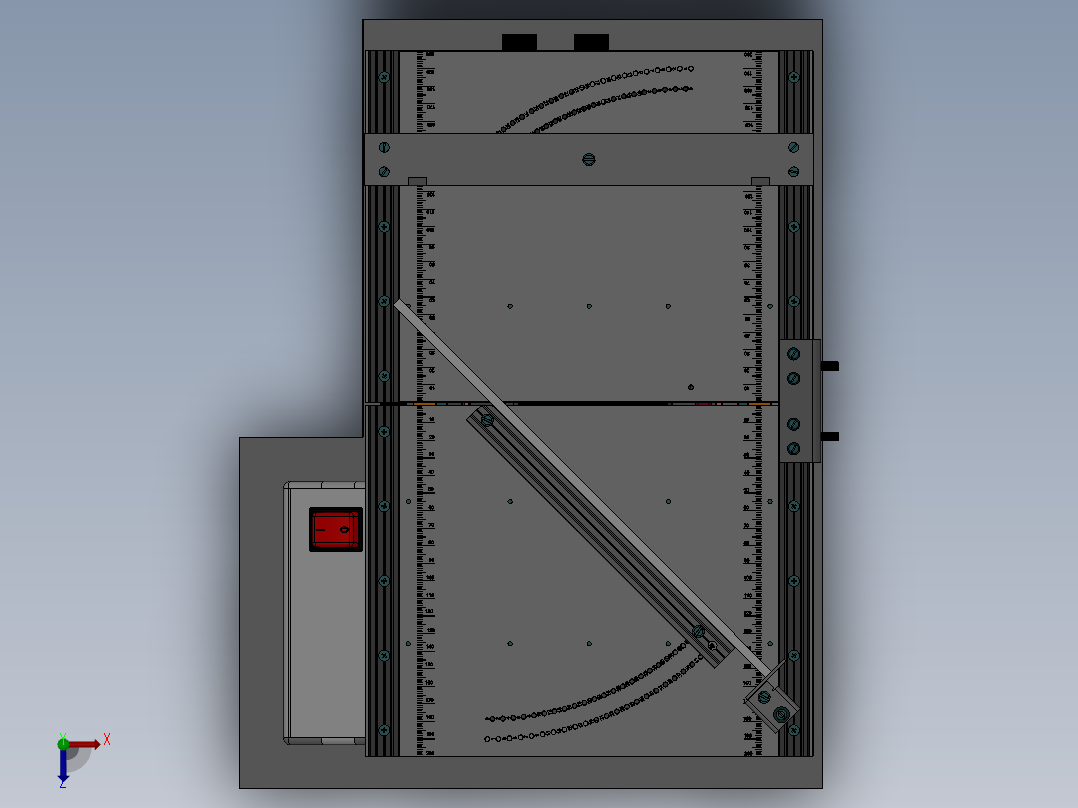 155自动切割成型锯床(1)俯视图