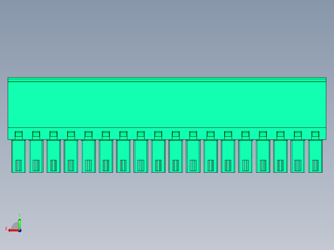 DEGSON 15EDG 系列 3.5mm 插拔式接线端子 FullPack-15EDGKB-3.5-18P-14-00AH后视图