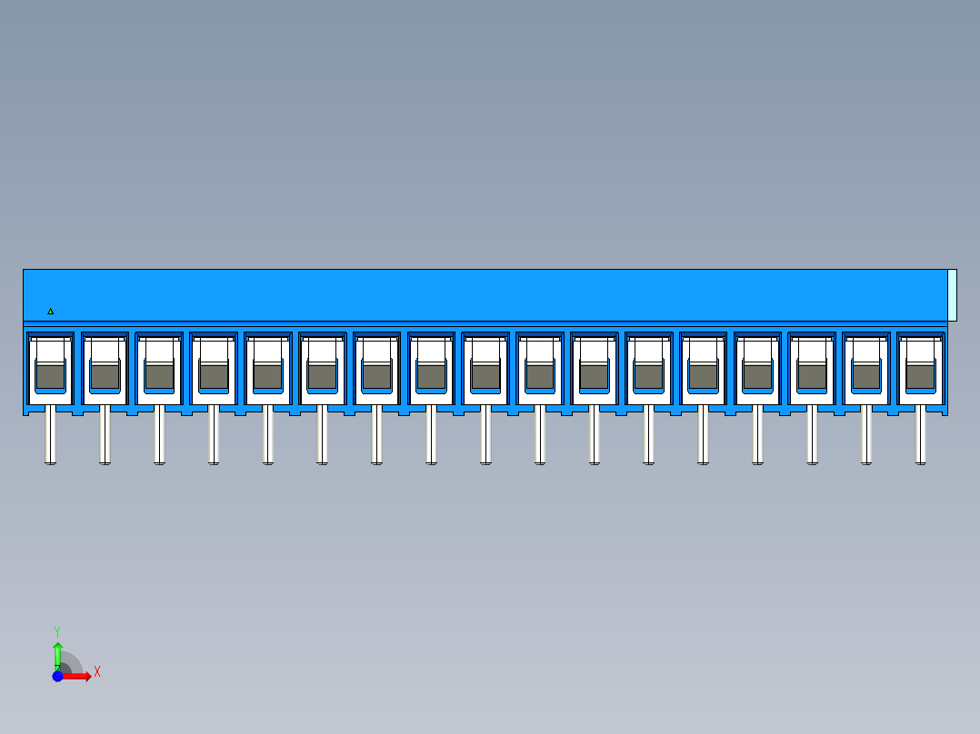 DEGSON DG302 系列 5.0 接线端子-DG302-5.0-17P-12-00AH前视图