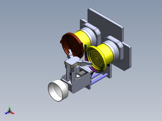 二极管SMD下料系统（双振动盘下料）正等轴测缩略图