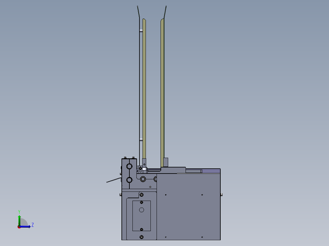 自动开线机左视图