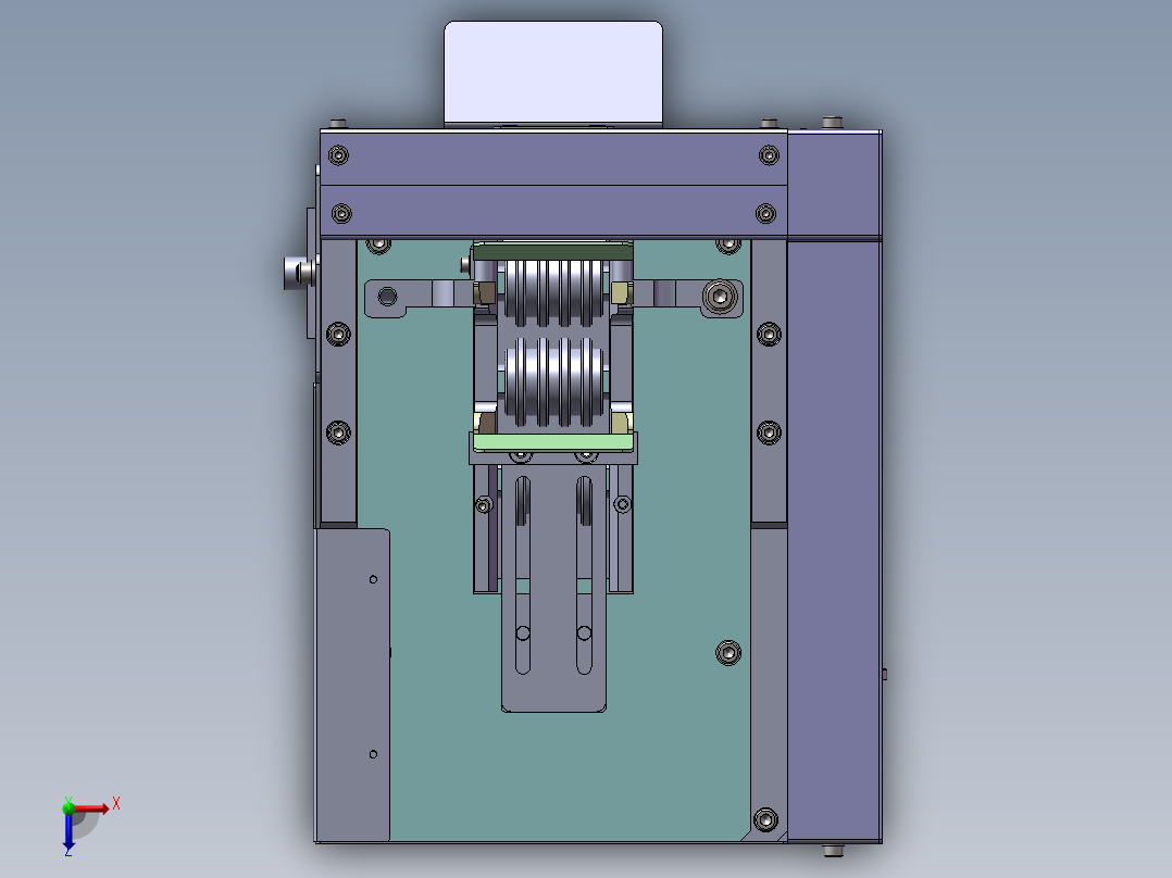 自动开线机俯视图