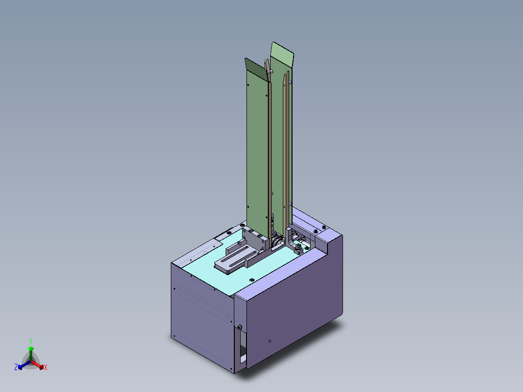 自动开线机正等轴测图