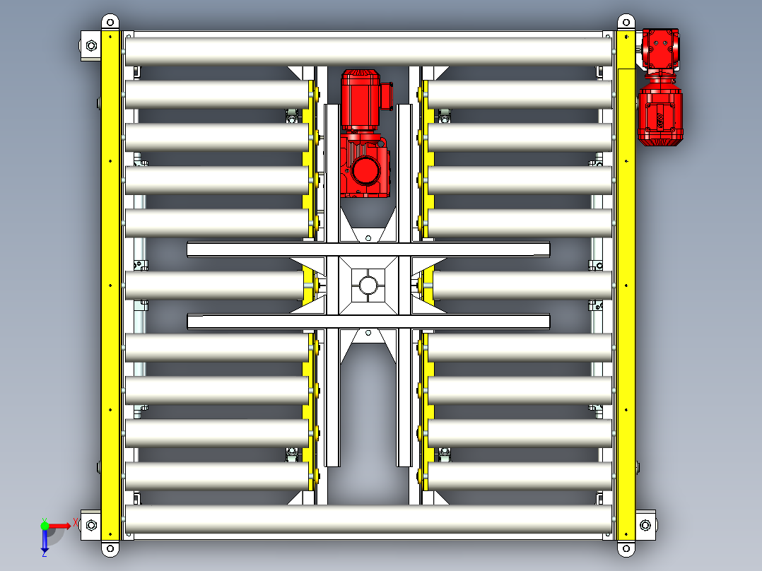 捆扎包装机俯视图