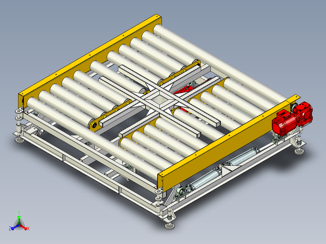 捆扎包装机正等轴测图