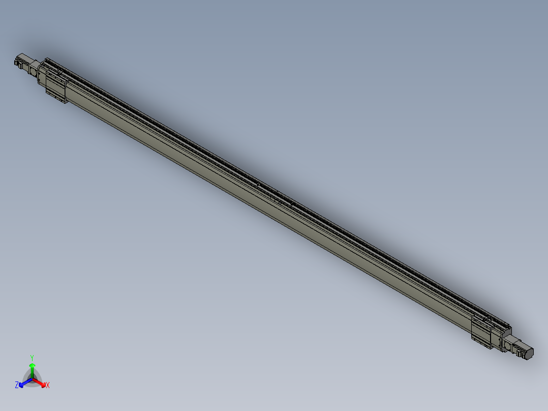 威洛博双电机滑台-VF14D2-S1450-BC-P40-C6正等轴测图