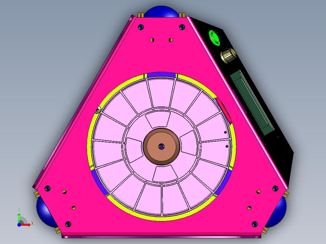 桌面办公立体打印机前视图