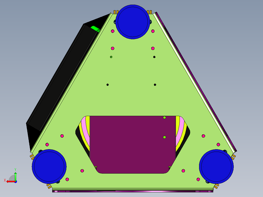 桌面办公立体打印机后视图