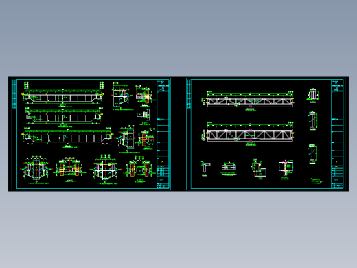 某地吊车梁结构详图CAD图纸