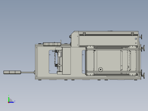 全自动ICT和FCT测试机总装图左视缩略图