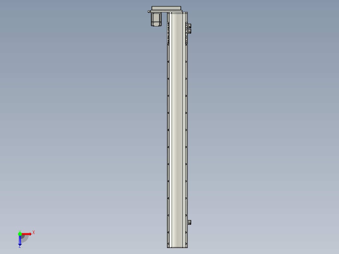 半封闭丝杆滑台MT120BS.L#.1150.BL.P40.C3俯视图