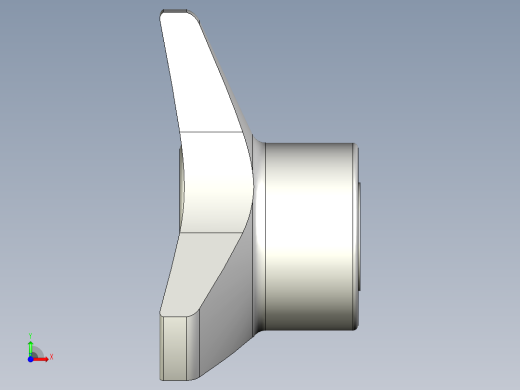 三瓣型把手VB.639-3D多系列多零件图纸模型前视缩略图
