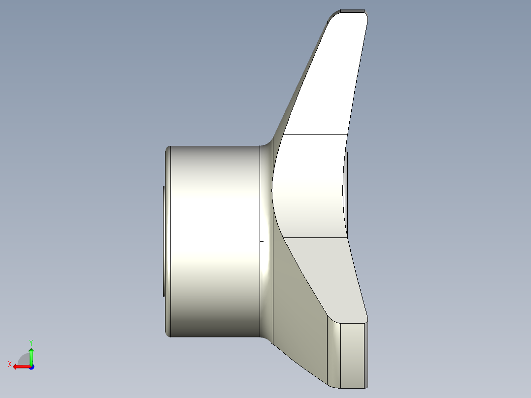 三瓣型把手VB.639-3D多系列多零件图纸模型后视图