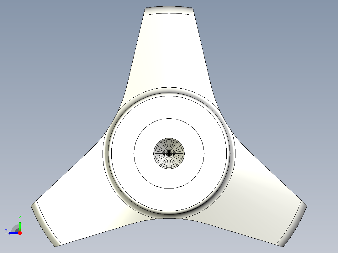 三瓣型把手VB.639-3D多系列多零件图纸模型右视图