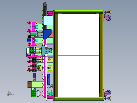 圆形扩音器涂胶产线左视缩略图
