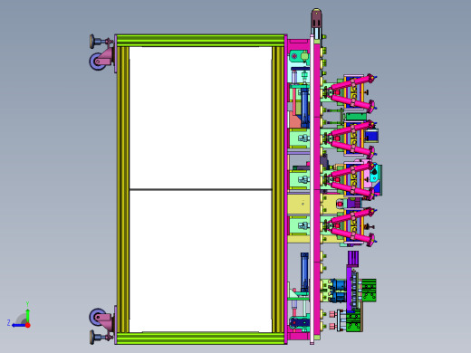 圆形扩音器涂胶产线右视缩略图