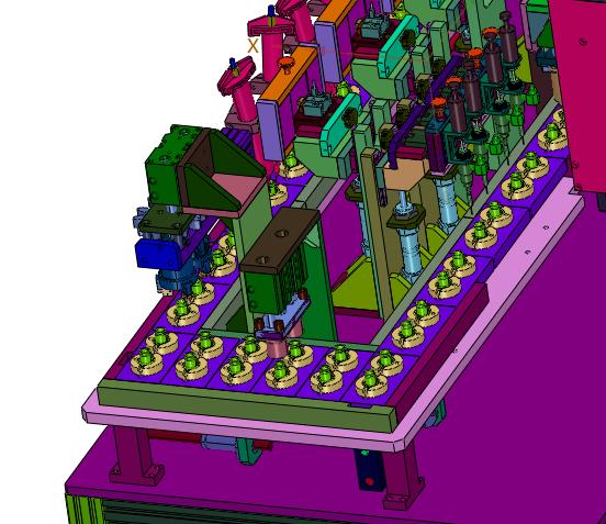 圆形扩音器涂胶产线